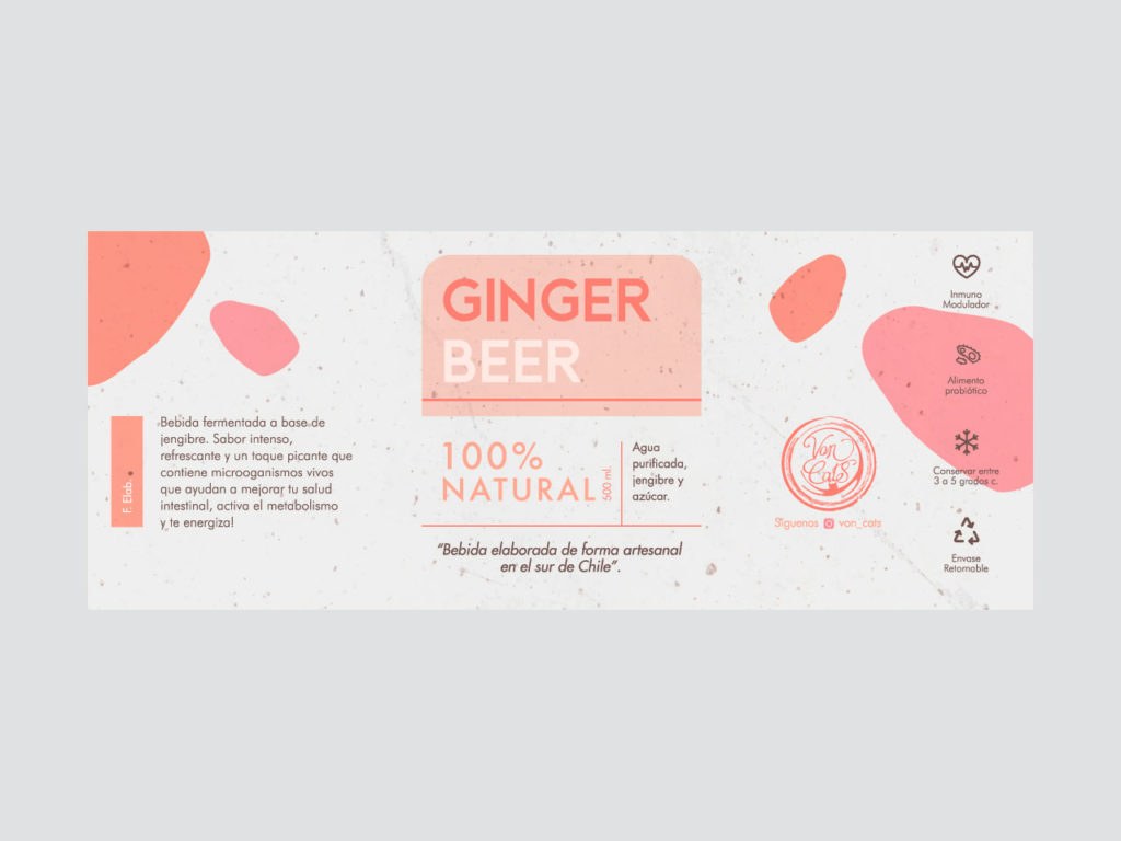 Diseño-etiqueta-ginger-beer-von-cats